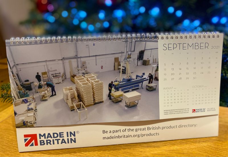 Made In Britain calendar 2021.